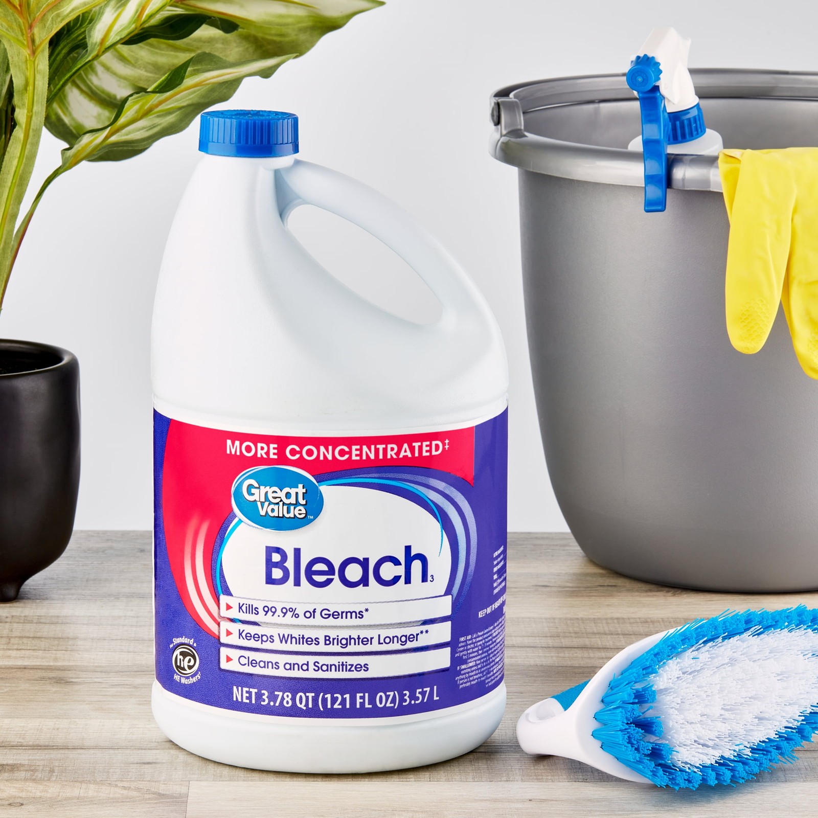 (2 pack) Concentrated Liquid Bleach, 121 fl oz