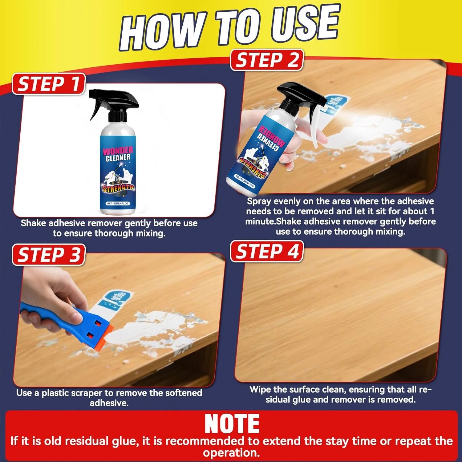 Wonder Cleaner Professional strength Multi Surface Cleaner Fast Action