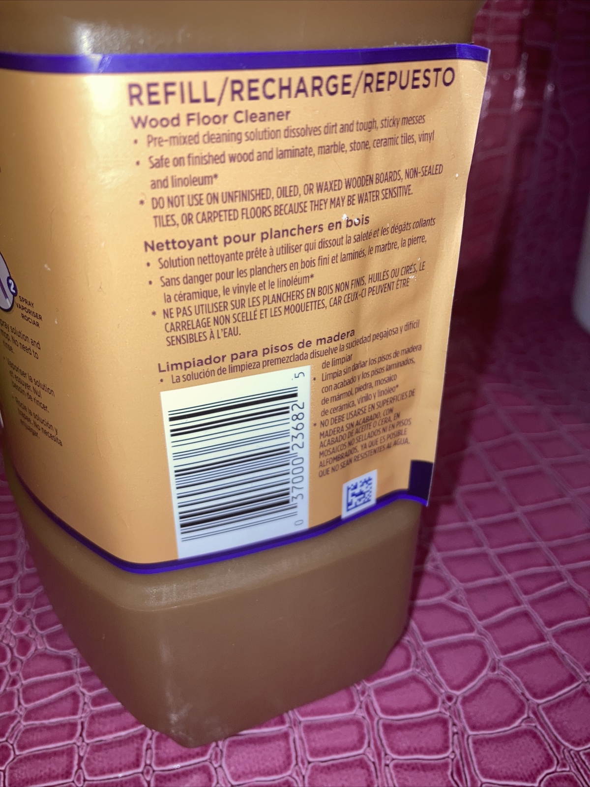 Swiffer Wet Jet 1-Hardwood Blossom Breeze & 1- Multi-Purpose Cleaner 1.25L Each