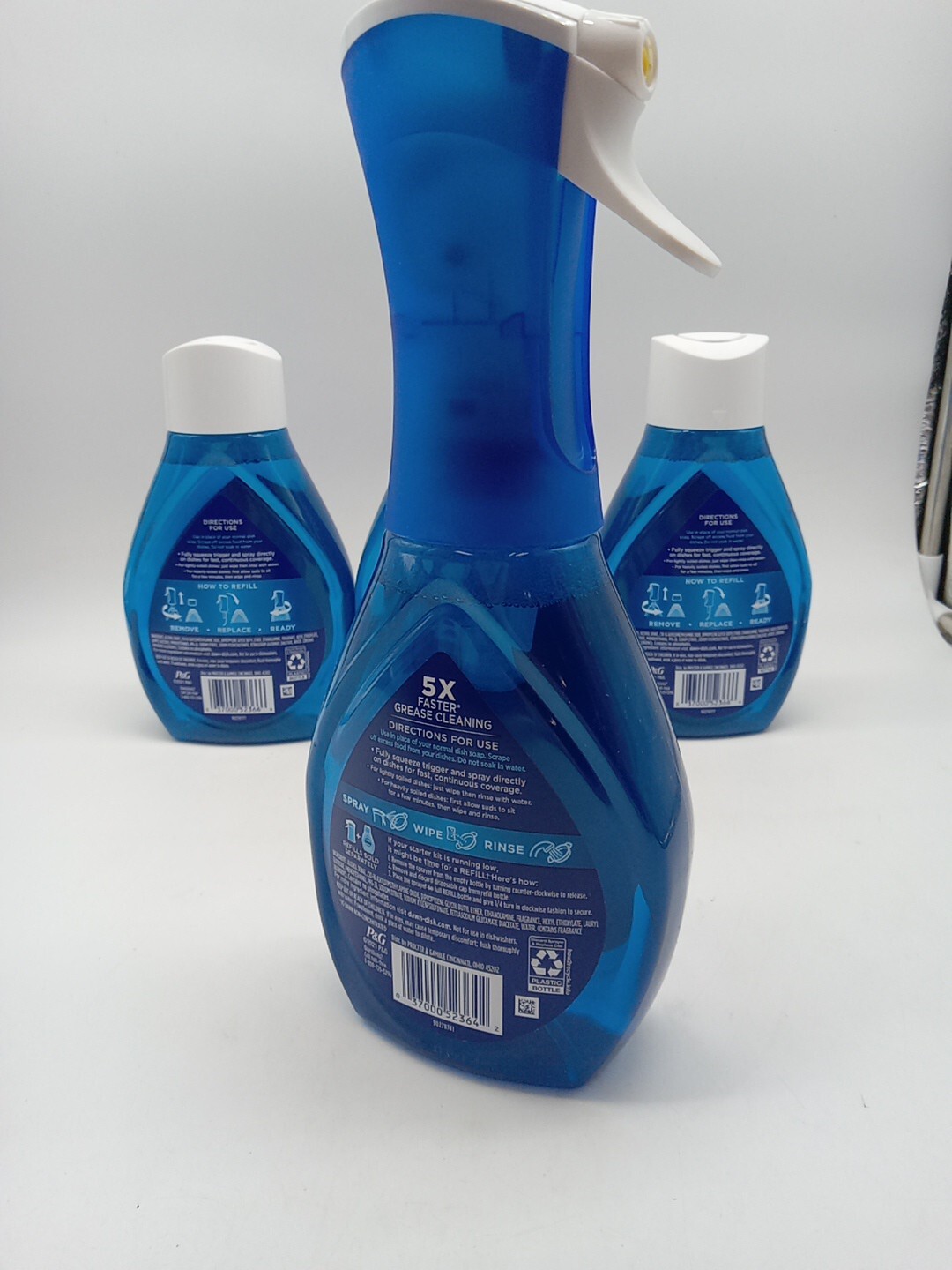 DWAN Ultra PLATINUM POWERWASH Dish Spray 16 OZ Starter Kit+ 3 Refills. 160
