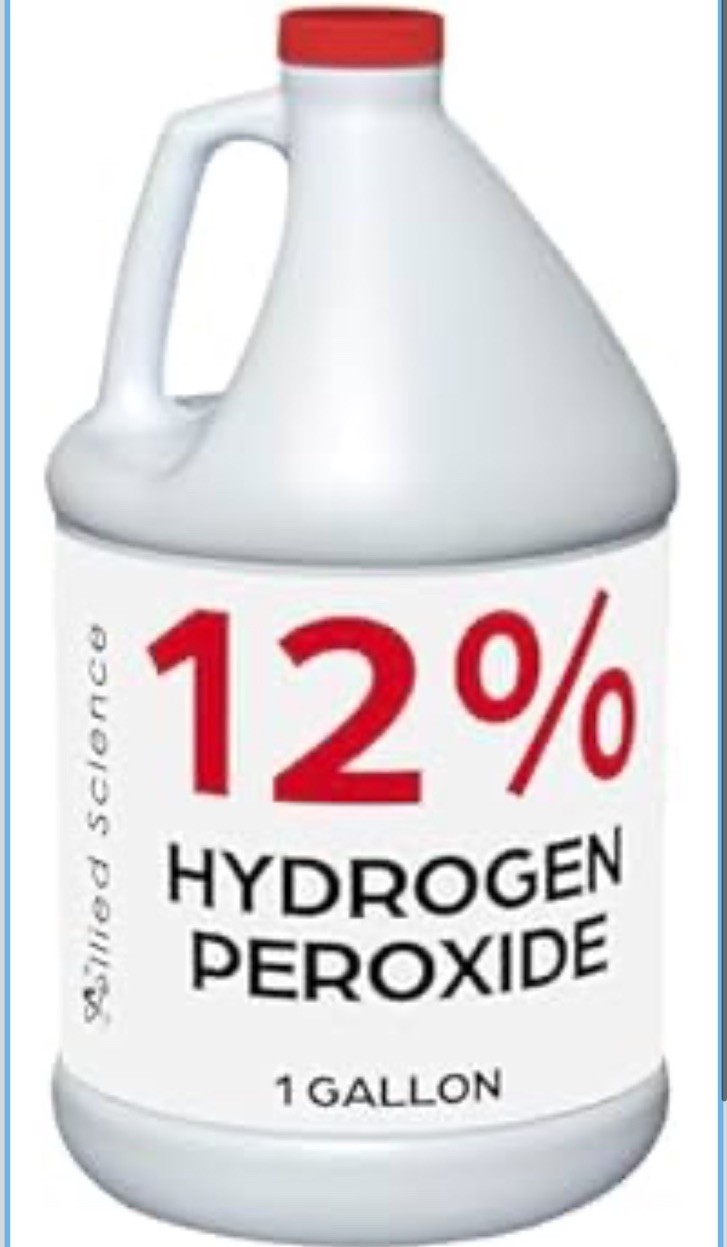 💪Allied Science 12% Food Grade Hydrogen Peroxide, 4X Stronger – 1 Gallon
