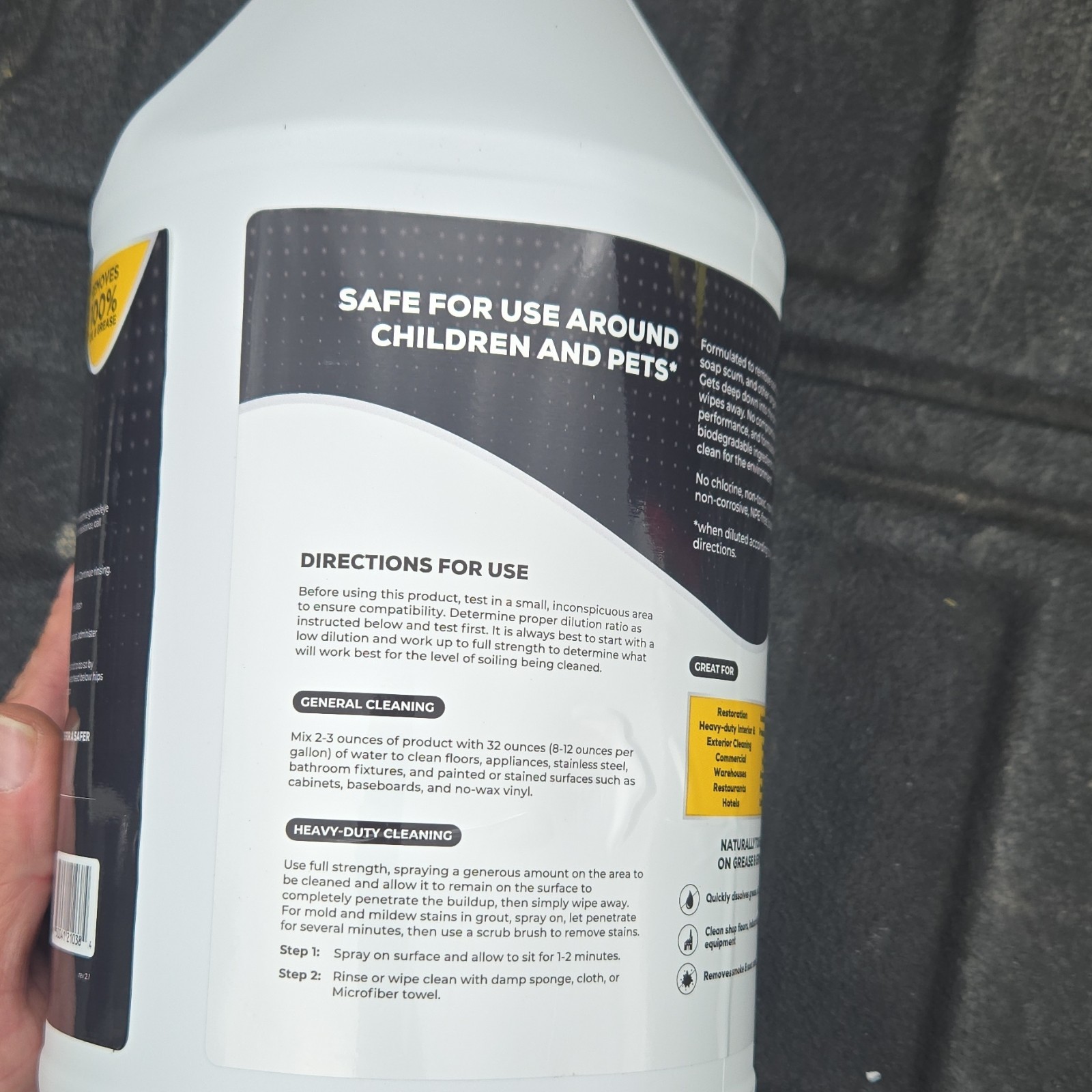 RMR Solutions Contractor Grade Multi-Surface Degreaser Concentrate 1 Gal