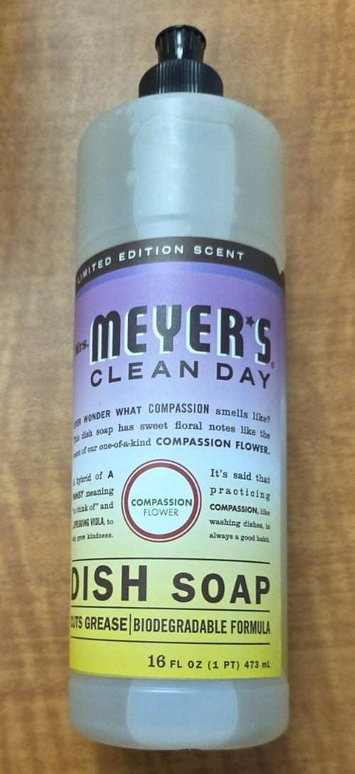 MRS. MEYER’S CLEAN DAY Liquid Dish Soap Biodegradable Formula 16 fl. oz – Pack 6