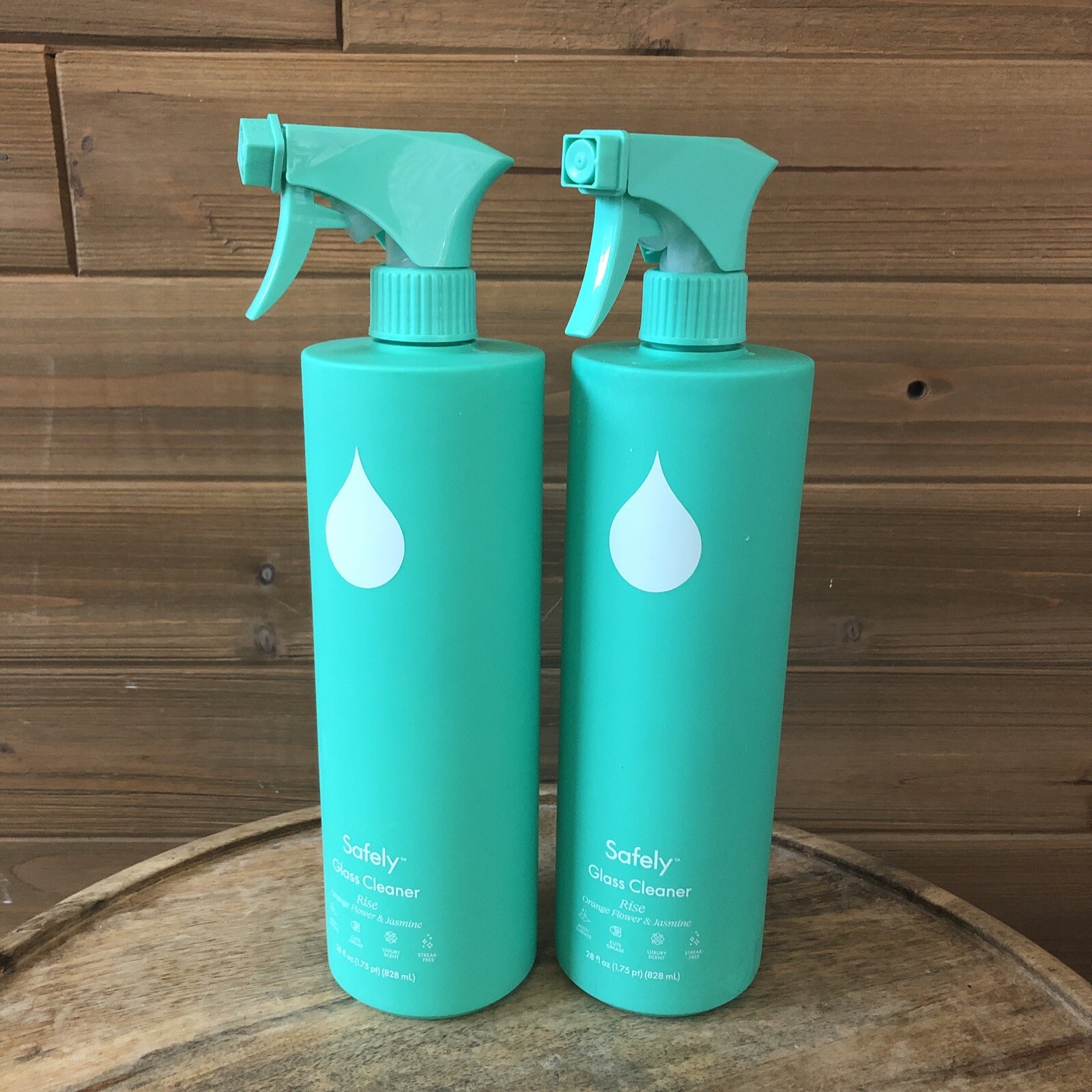 (2) Safely – Glass Cleaner Streak-Free Shine – 28 FL Oz Spray Bottle