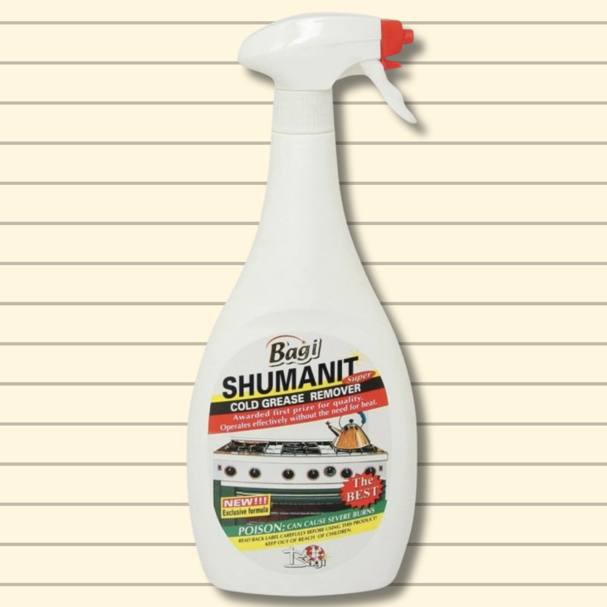 Bagi Shumanit Cold Grease Remover, 26.4 Ounces