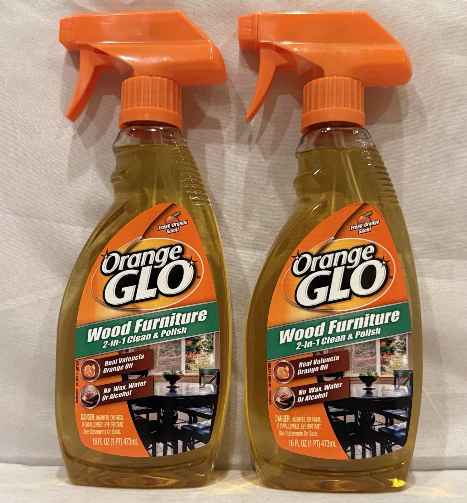 ORANGE GLO Wood Furniture Valencia Orange Oil CLEANER & POLISH Revive (2-Pack)