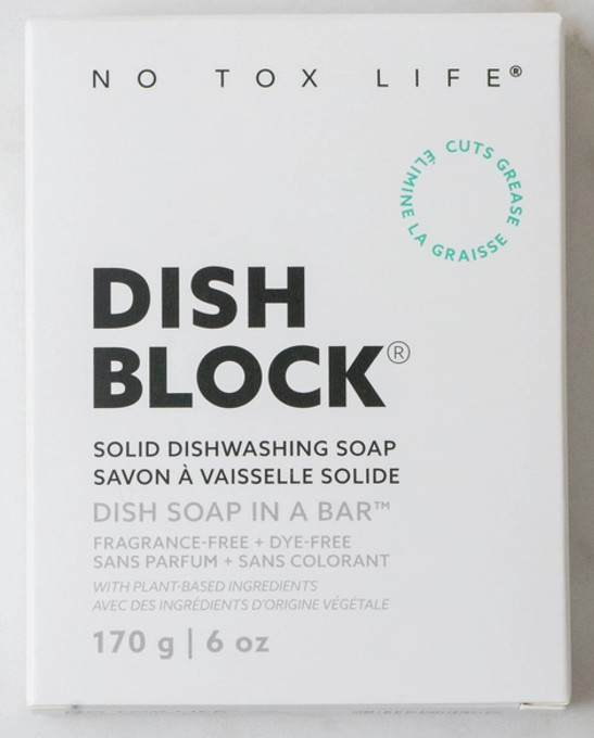 DISH BLOCK – Free of Dyes and Fragrance – Zero Waste Dish Soap NO TOX LIFE