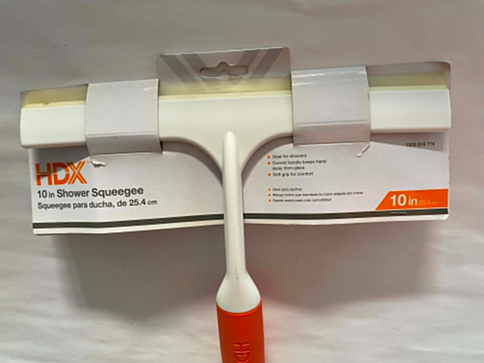 HDX 10 In Shower Squeegee – 1000019774 Soft Grip Curved Handle showers home NEW