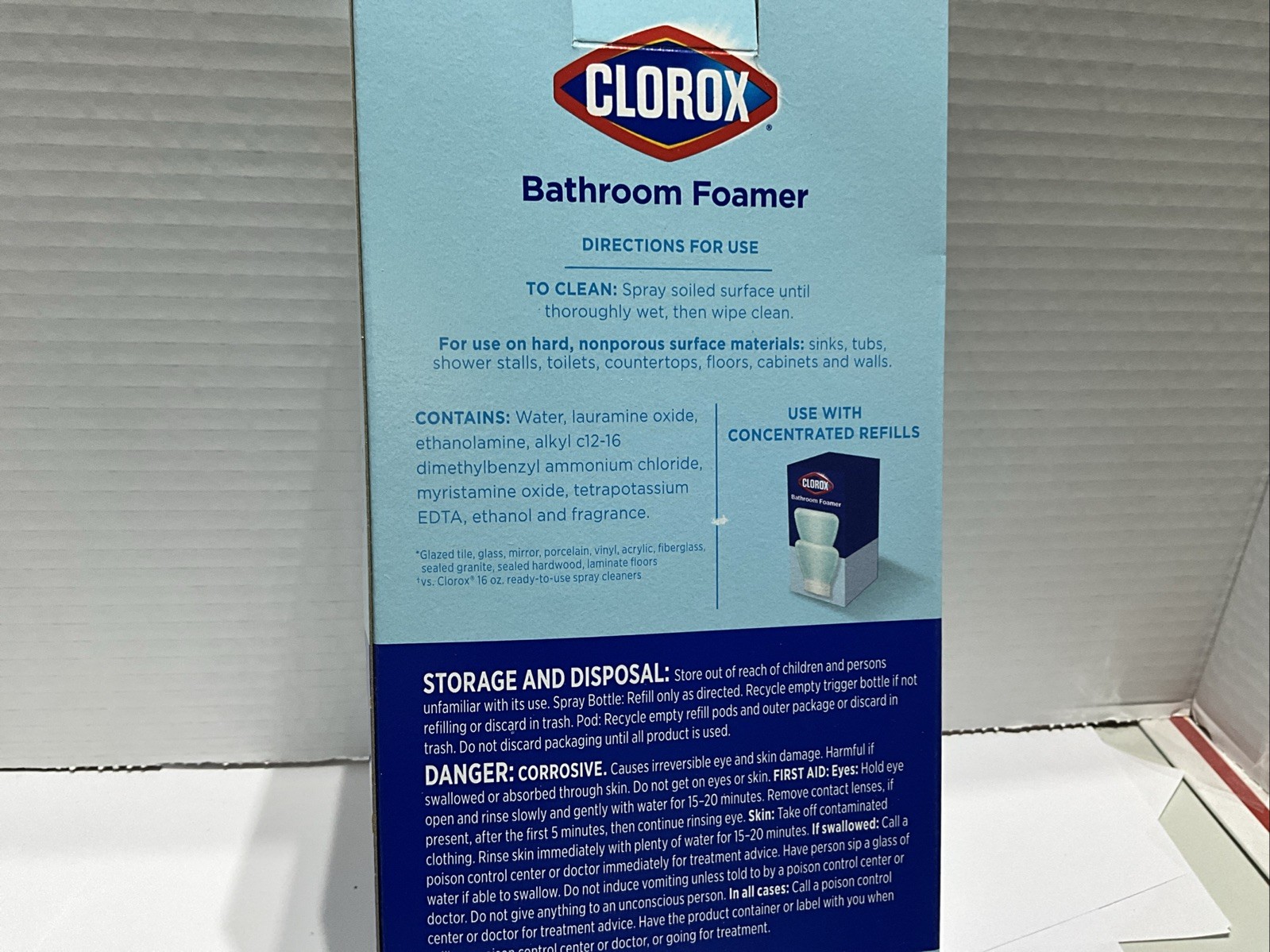 Clorox Bathroom Foamer Starter Kit Concentrated Cleaner & 2 Boxes Of Refills