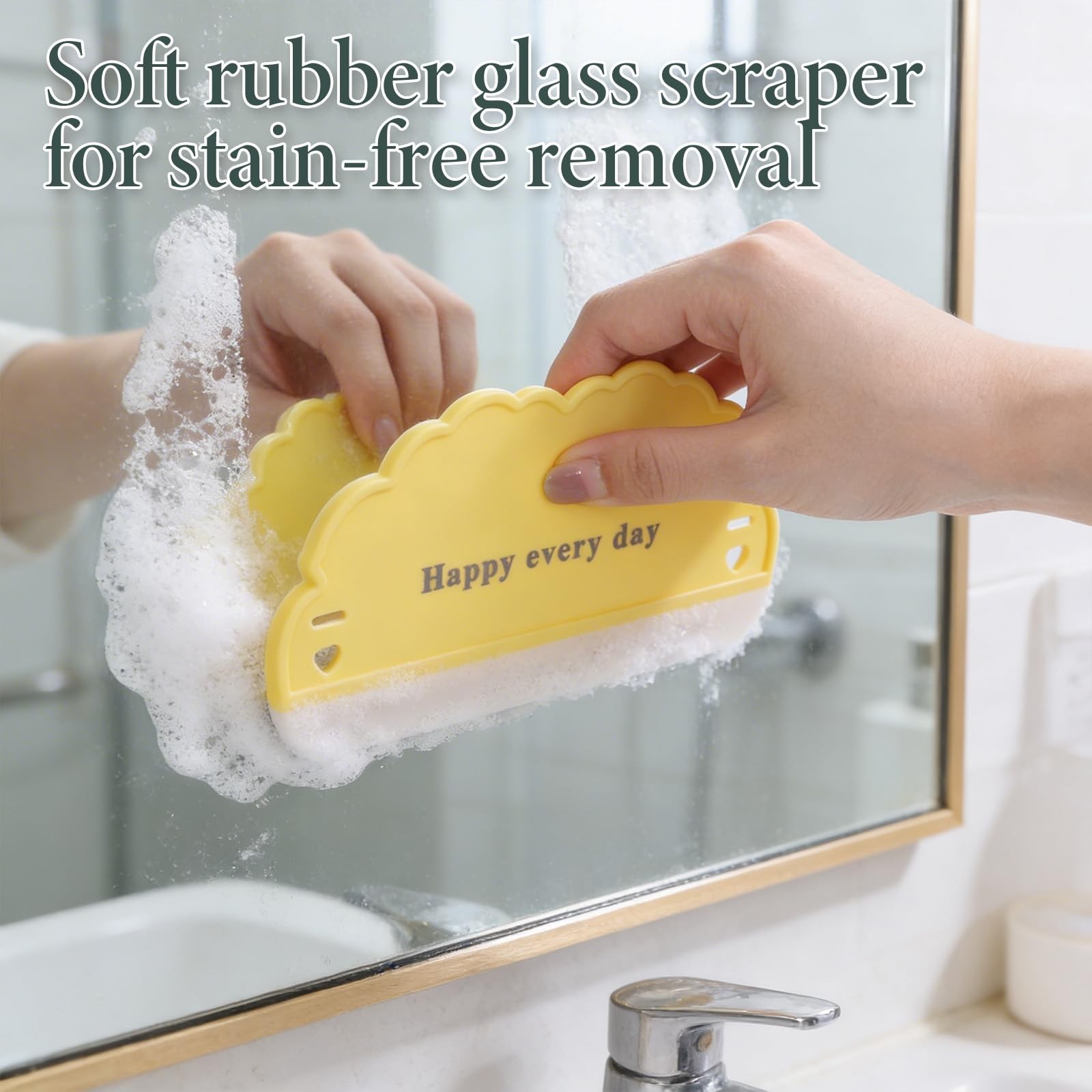 Small Rubber Squeegee 3 Pcs All-Purpose Mini Soft Rubber Window Squeegee Small