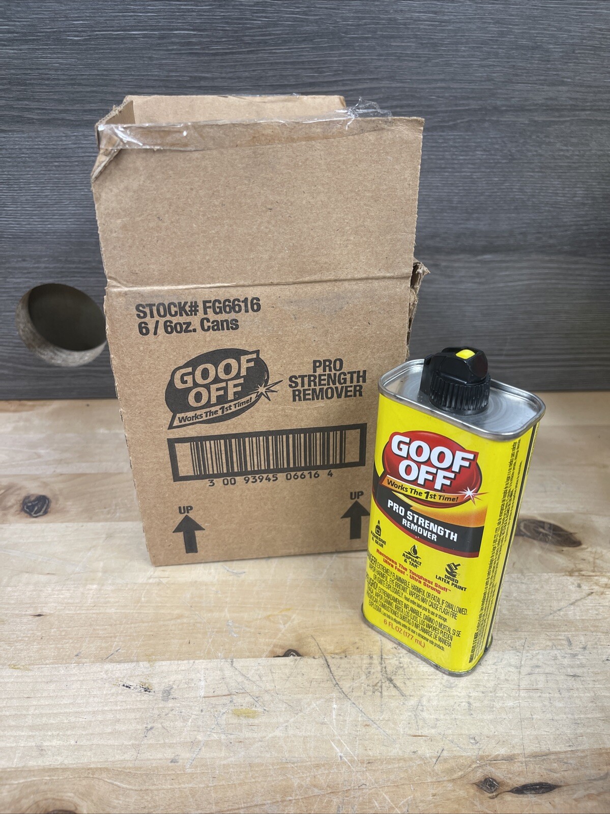6 Pack Goof Off Professional Strength Latex Paint & Adhesive Remover, 6oz New