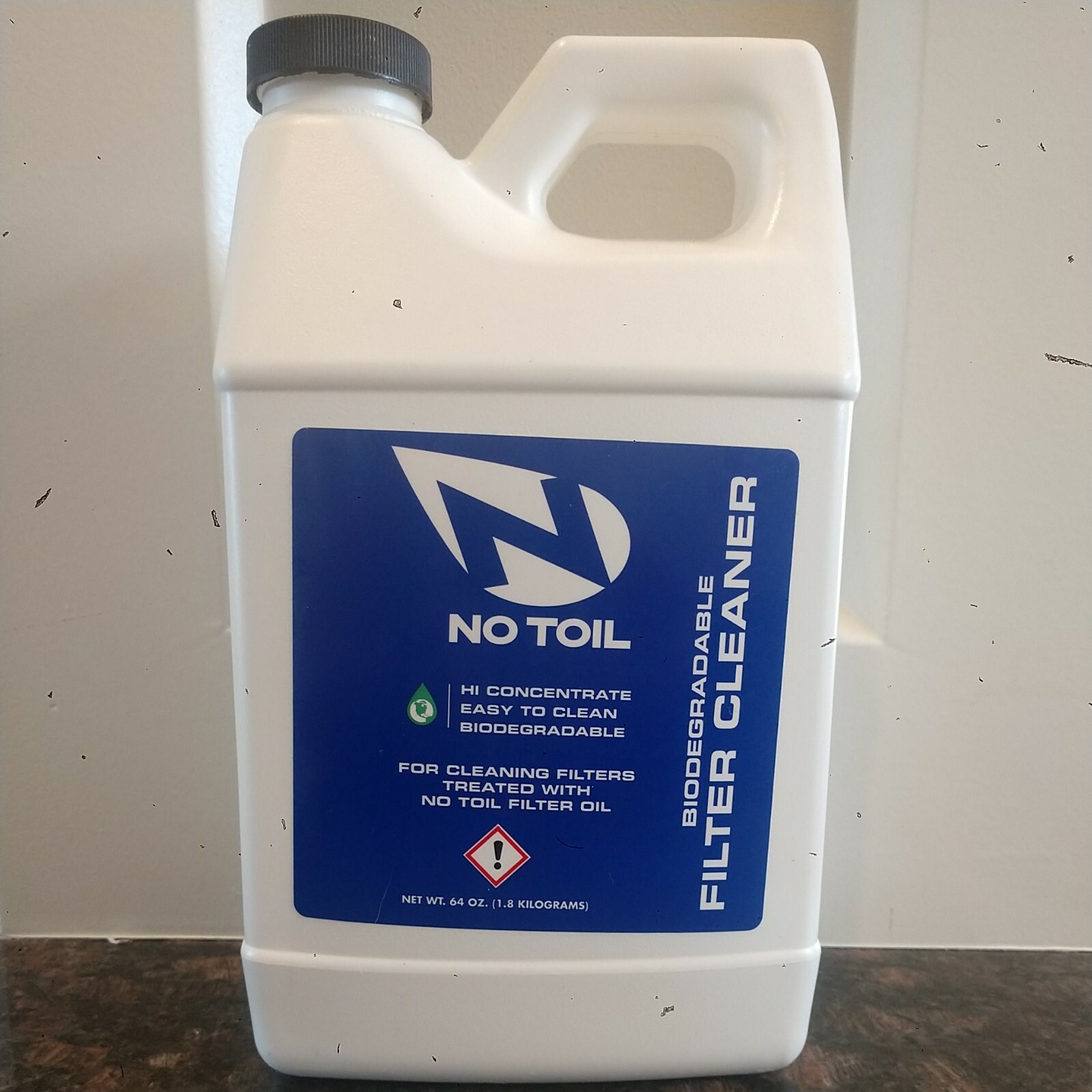 NO TOIL Hi Concentrate Biodegradable For Cleaning Filters 1/2 Gallon