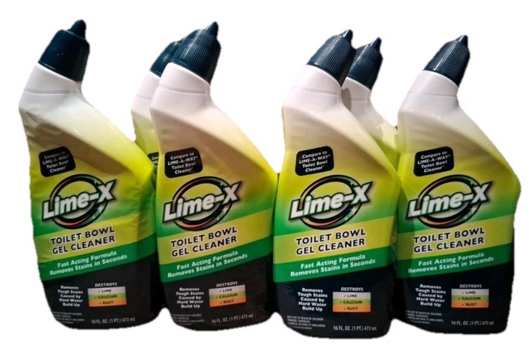 6 PACKS Lime-X Thick Gel Formula Toilet Bowl Cleaner / 16 fl oz DTBF New