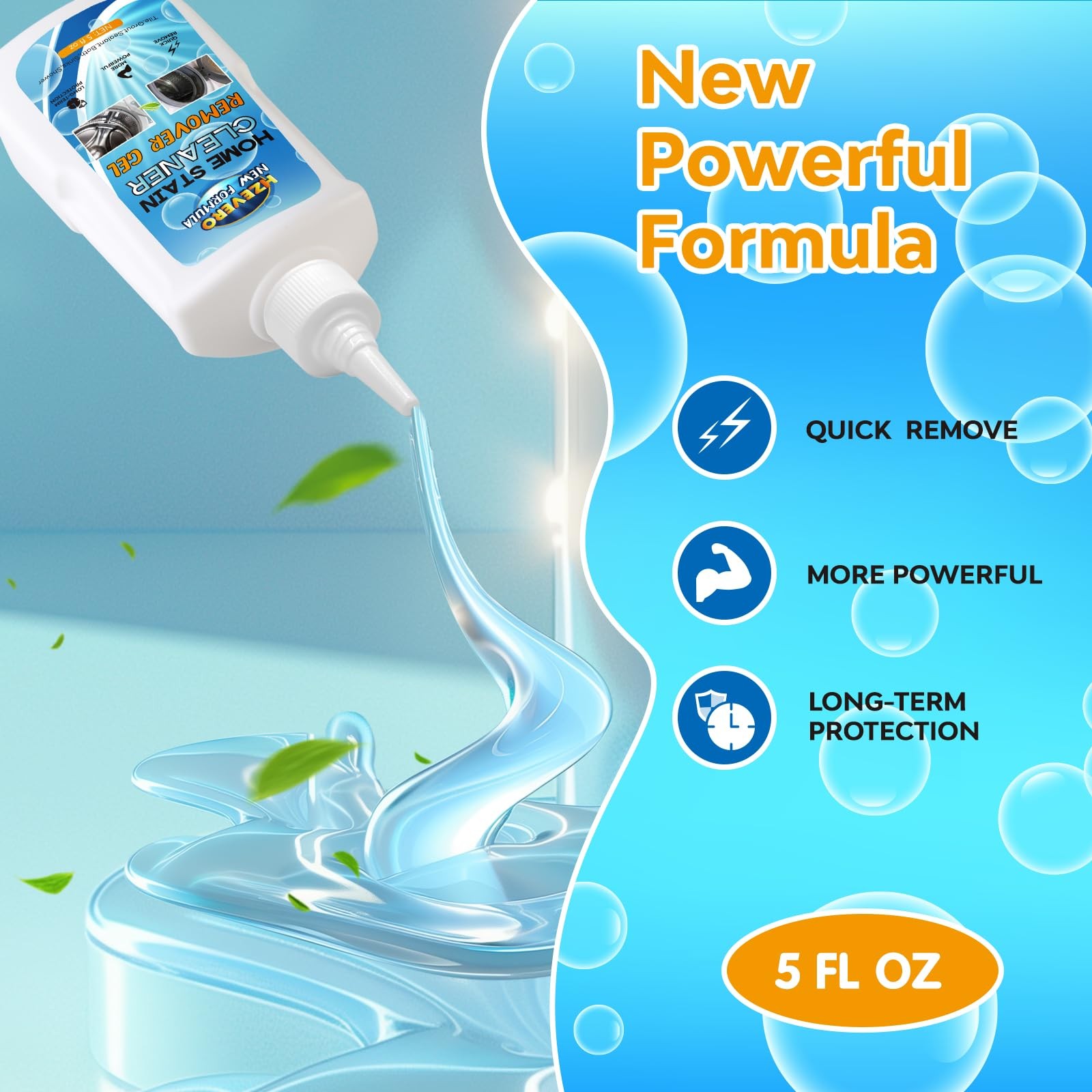 Mold Stain Remover Gel,Washing Machine Cleaner Front Load Washer Gasket Mold …
