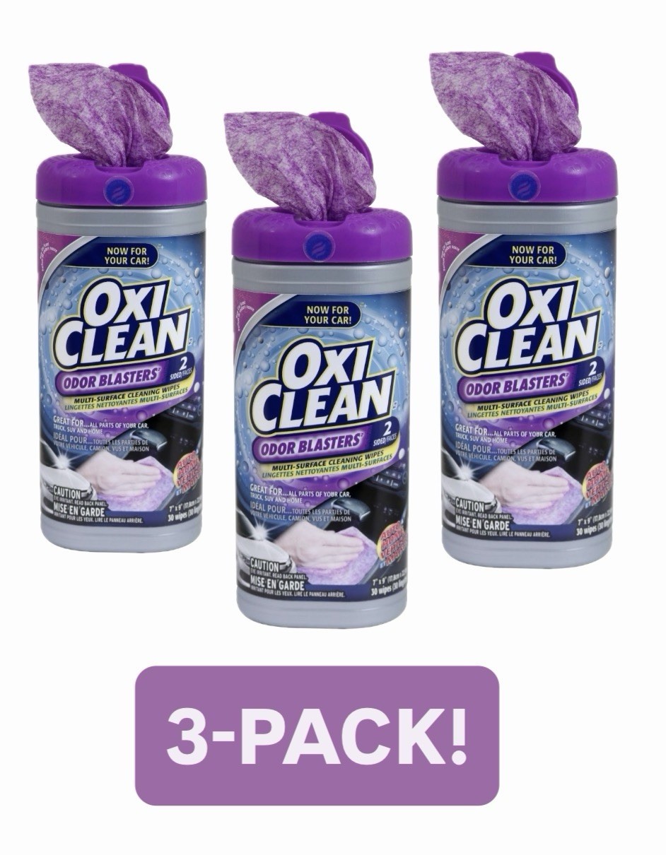 OxiClean Odor Blaster Multi-Purpose Cleansing Wipes Auto Car Wipes