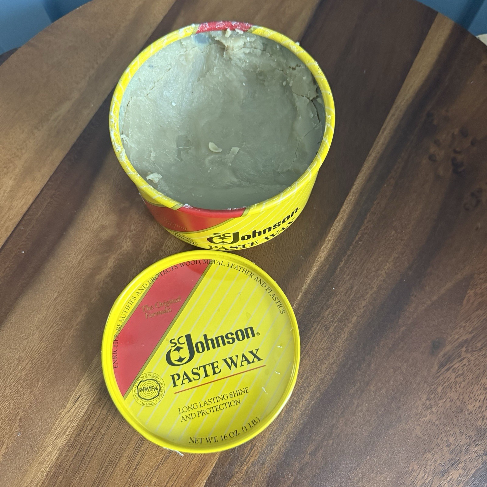 SC Johnson Paste Wax Near Full 16 oz Original 88 Formula 1.06 lbs. weight 95%