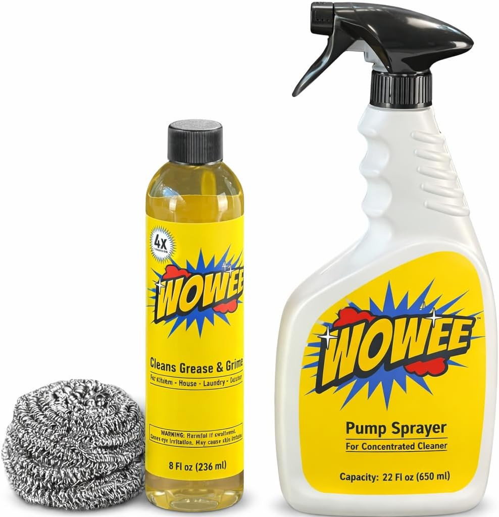 Wowee 8 Fl Oz Concentrated Heavy Duty Degreaser – All-Purpose Cleaner for Kitche