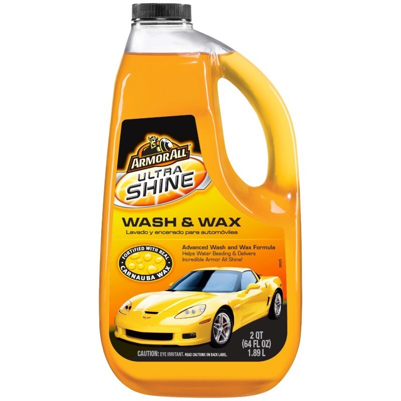 Ultra Shine Wash and Wax Cleaning Home Work Motorcycle Car 64 FL OZ Bottle New