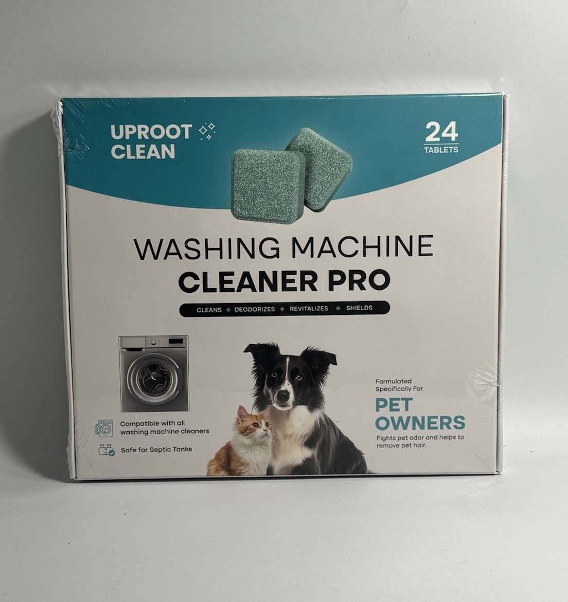 Washing Machine Cleaner Tablets 24 Pack Washer Cleaner Pet Odor Uproot