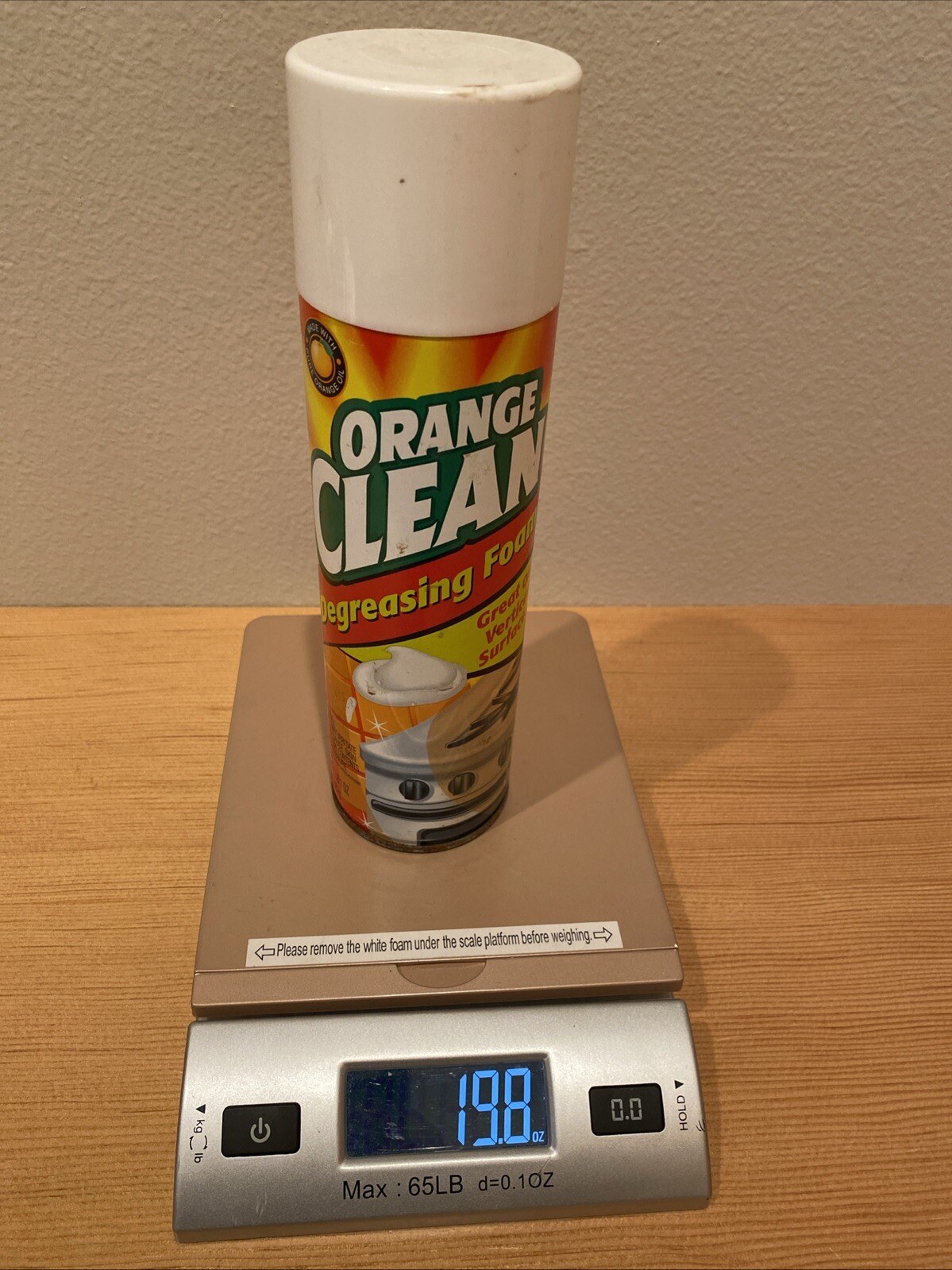 ORANGE CLEAN Degreasing Foam Orange Glo 17 oz. Spray Can Vintage Retro Cleaning