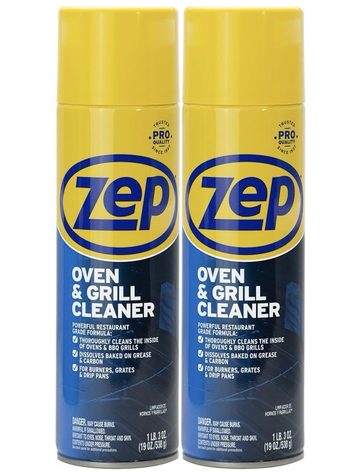 Zep Heavy-Duty Oven and Grill Cleaner – 19 oz Case of 2 ZUOVGR19 – Dissolves …