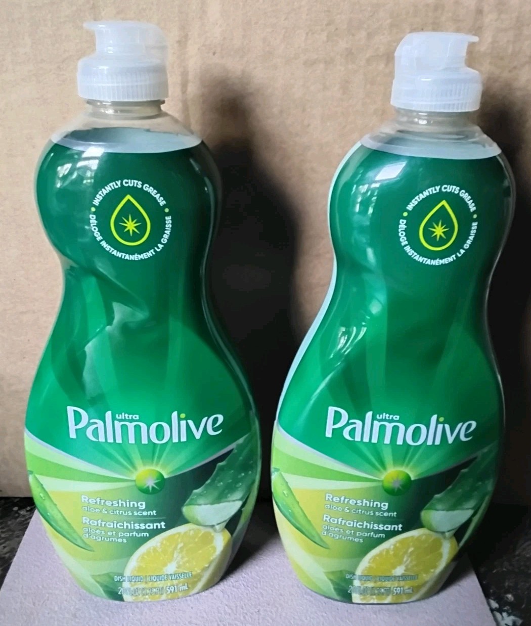PALMOLIVE ultra refreshing ALOE CITRUS dish liquid 20oz bottle x 2 Bottles
