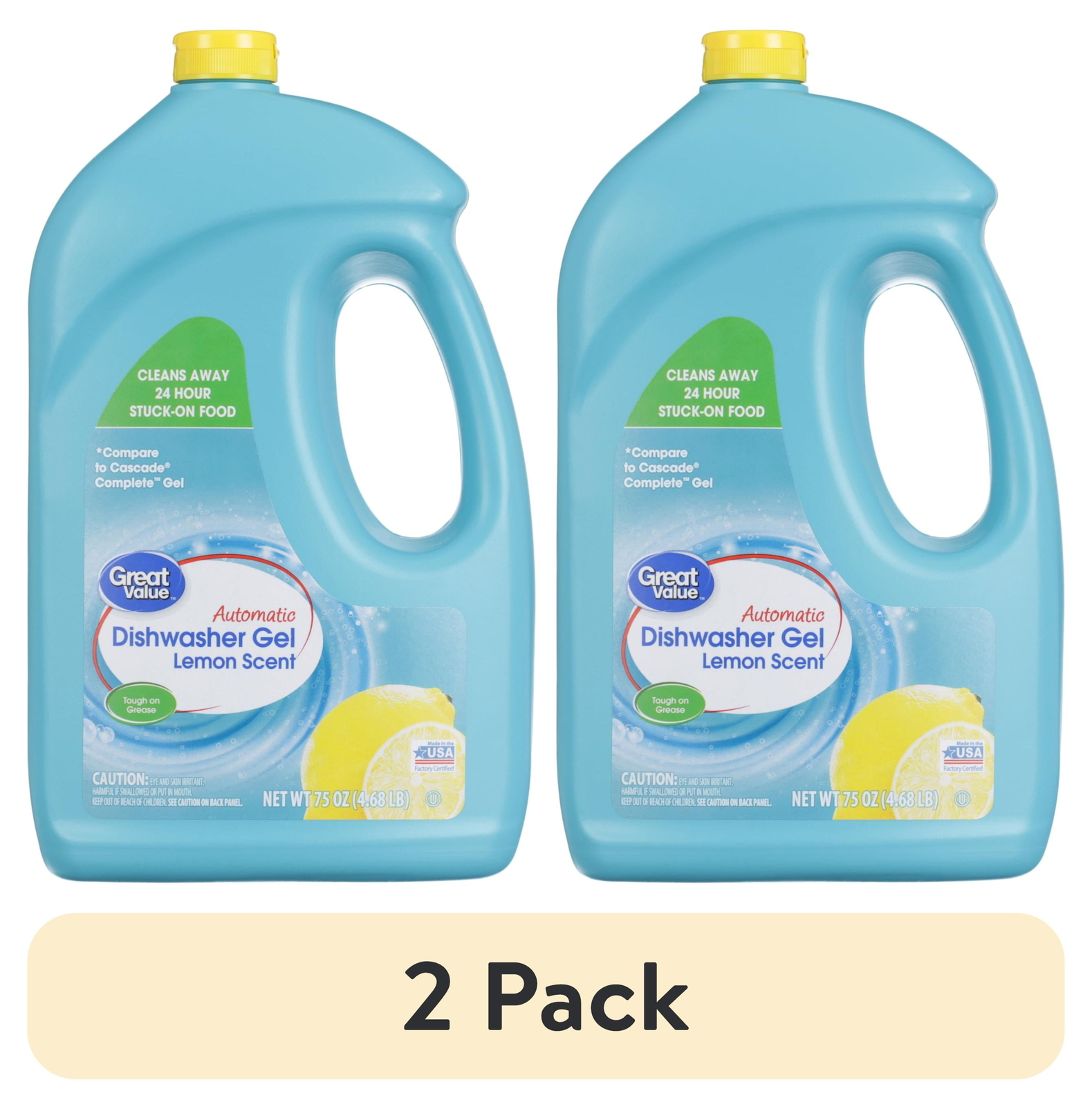 Automatic Dishwasher Gel, Lemon Scent, 75 Ounce, 1 Count