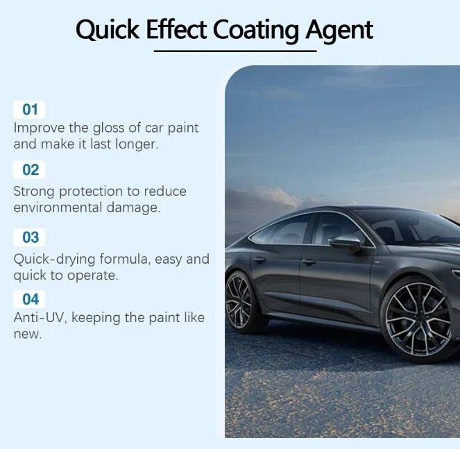2PACK 120ML Advanced Car Quick-Acting Coating Agent Spray, Car Coating Spray