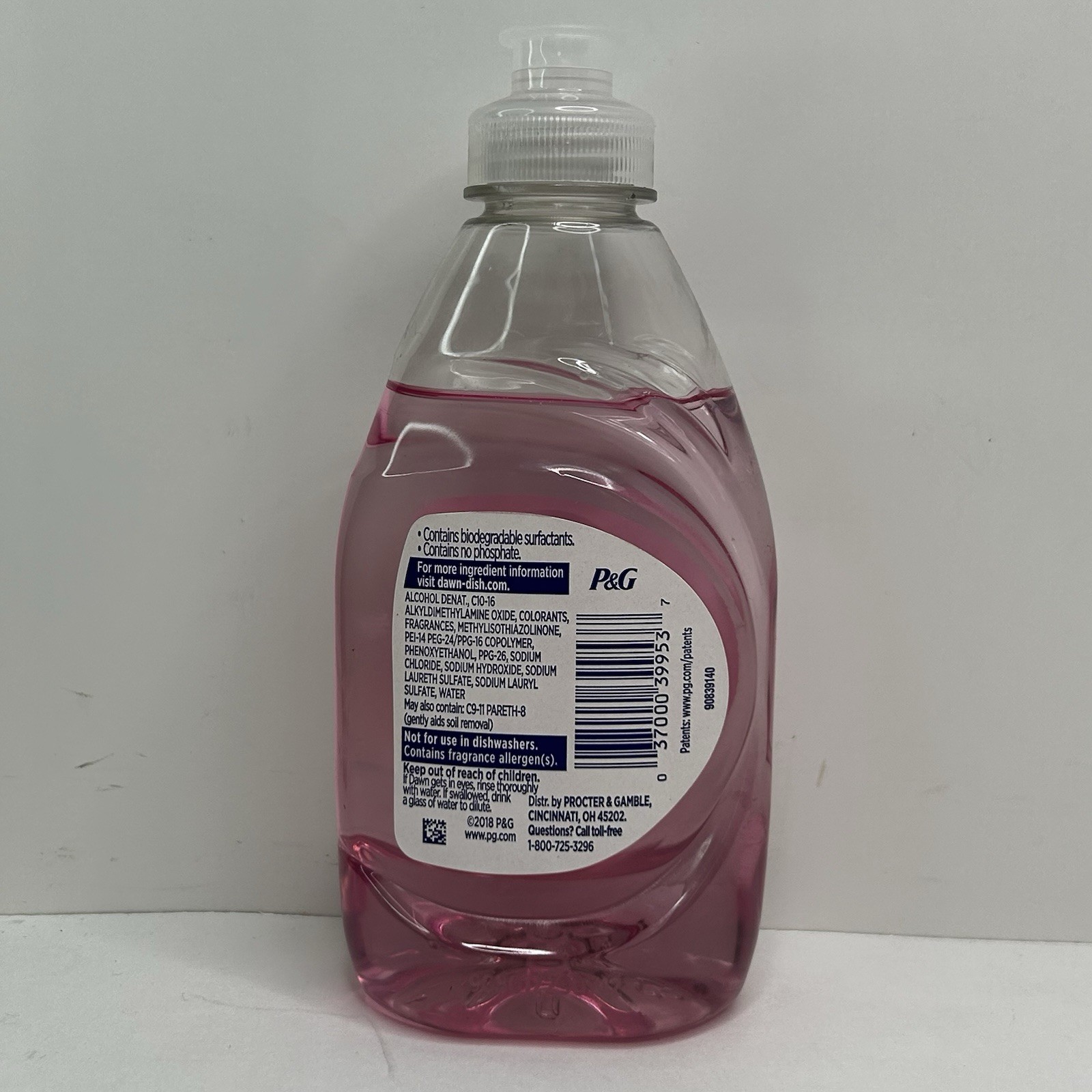 Dawn Ultra Botanicals Cherry Blossom Scent Dishwashing Liquid 7 FL Oz