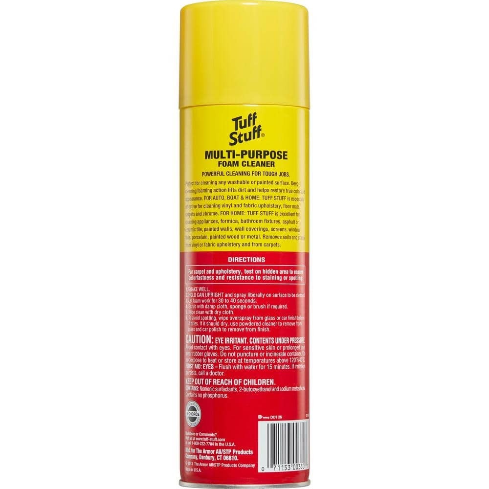 (2 PACK )Tuff Stuff Multi Purpose Foam Cleaner for Deep Cleaning of Car Interior