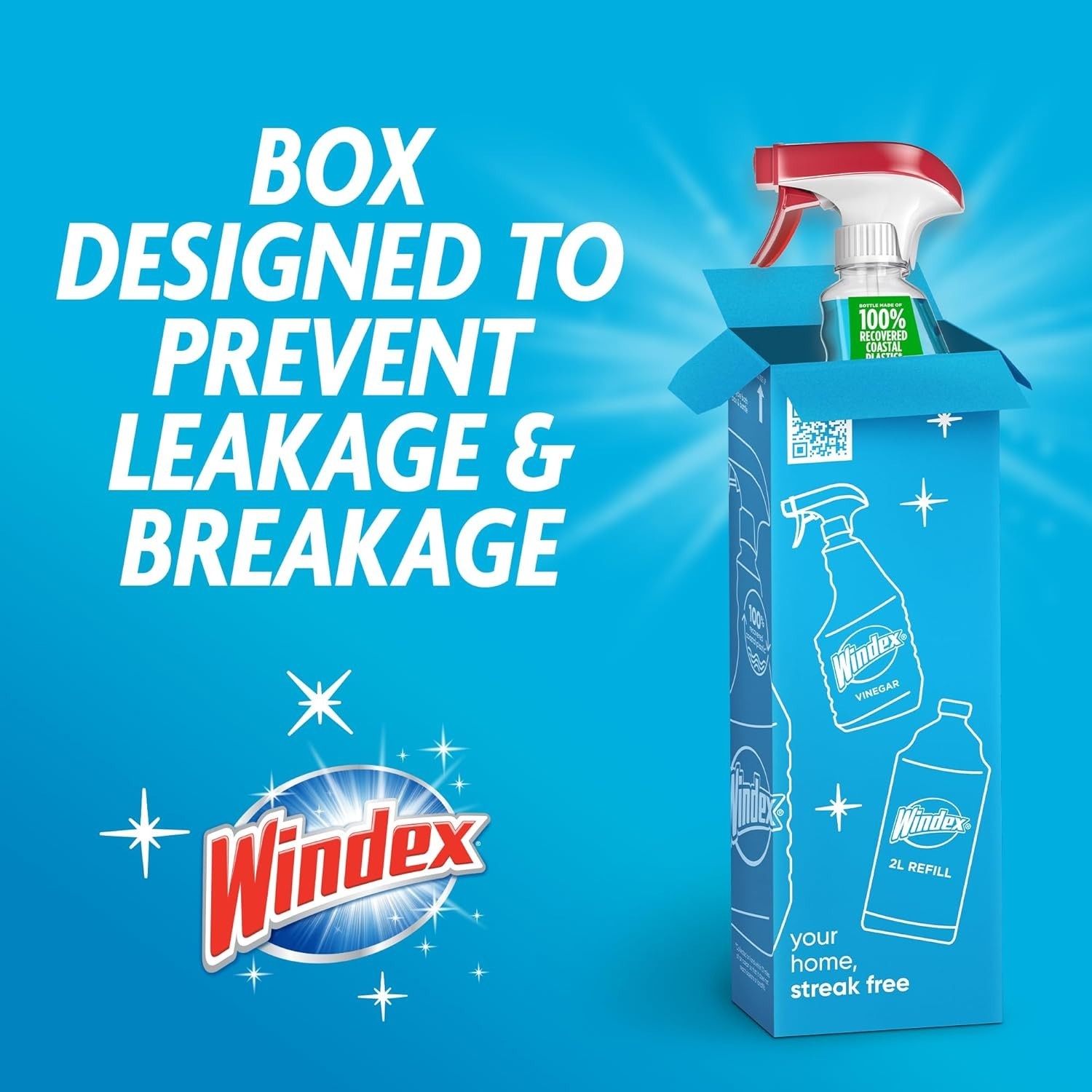 Eco-Friendly Windex Glass Cleaner, 23 Fl Oz Spray, Scent & Protection