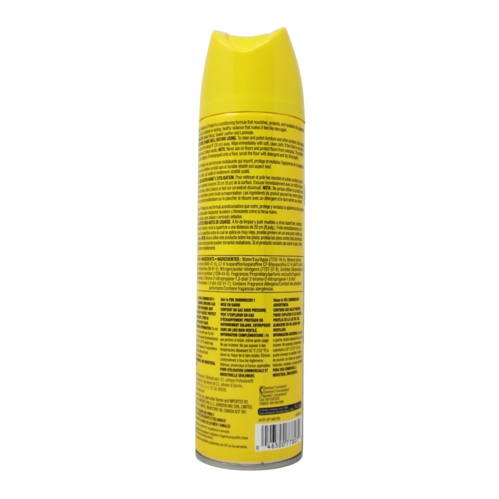 SC Johnson Professional Pledge Restore & Protect Furniture Spray, 14.2 Oz