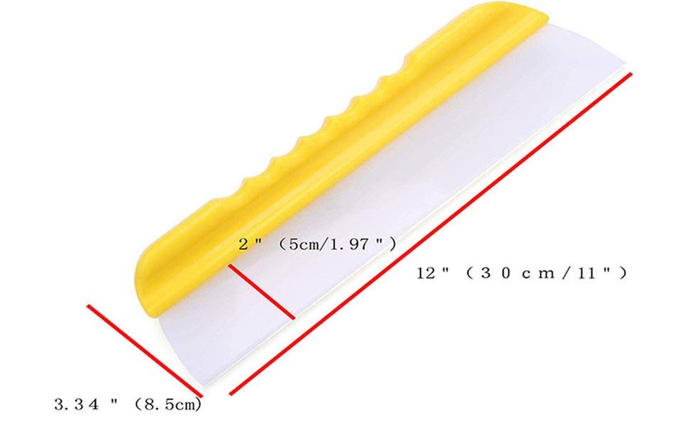 Car Squeegee 12 Inch Flexible T-Bar Water Blade, Silicone, Blue | Squeegee for