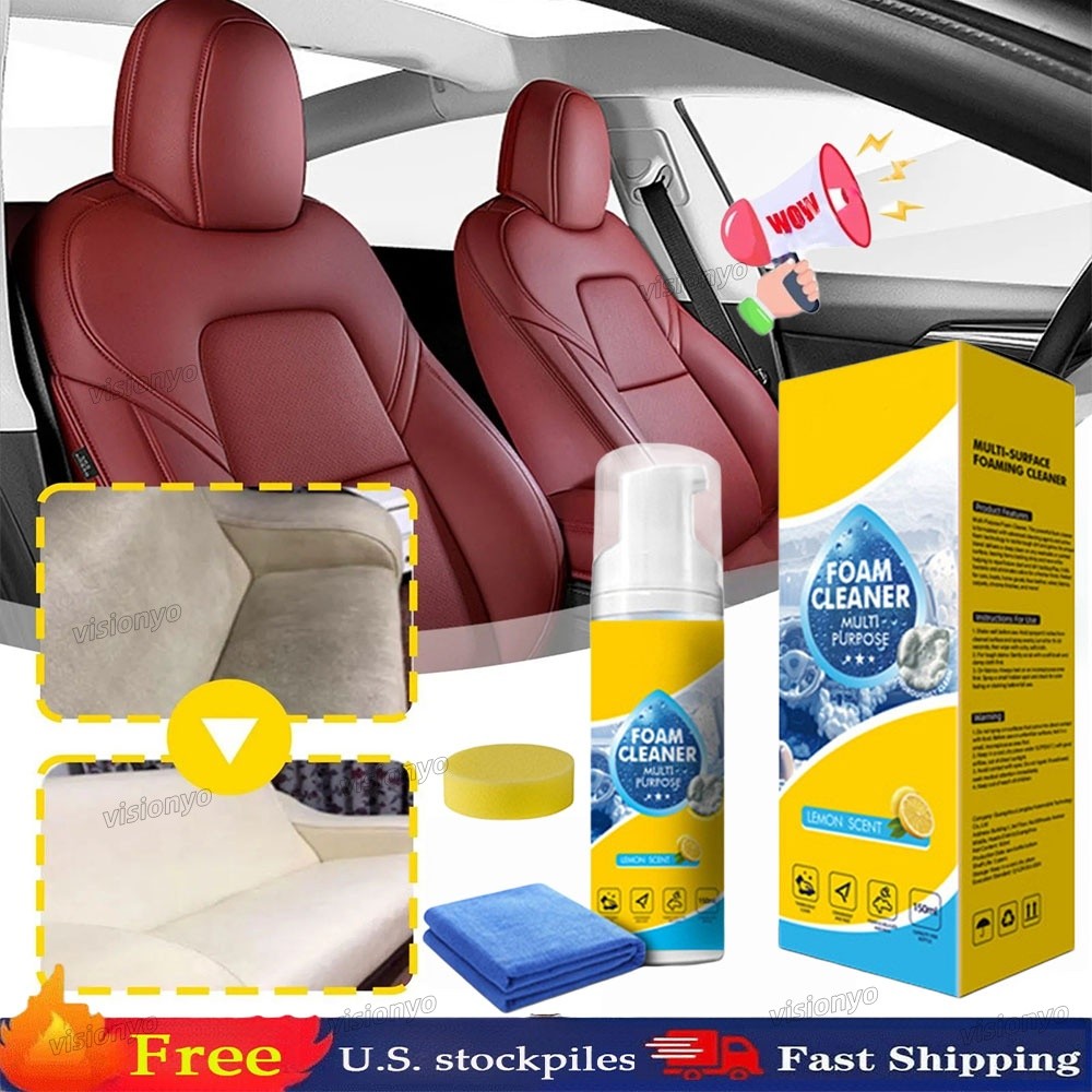 4-in-1 Multi-Enzyme Foam Cleaner, All-Purpose Spray 5oz with Sponge & Towel