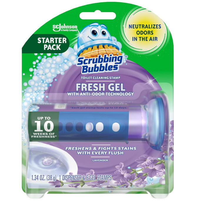Scrubbing Bubbles Fresh Gel Toilet Bowl Cleaning Stamps, Helps Keep Toilet Clean