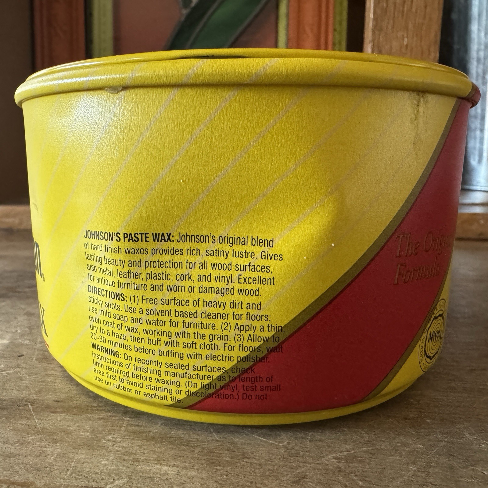 SC Johnson Paste Wax The Original Formula, 16 oz (1 lb) Discontinued Nearly Full