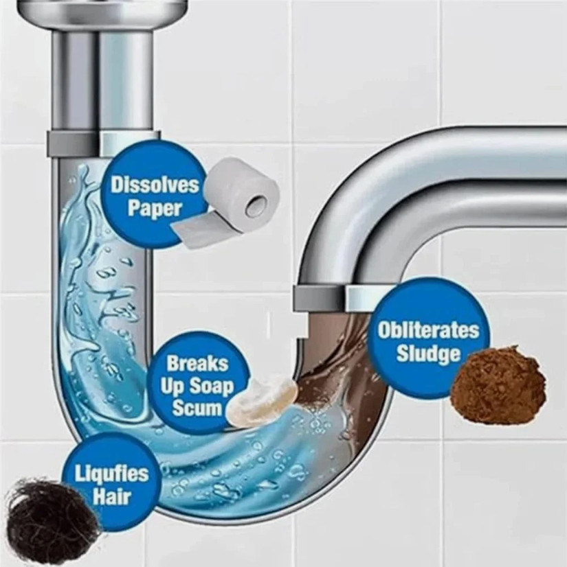 Fast Drain Remover Hot Sink Pipe Dredge Quick Foaming Cleaner 3.9 oz/ 110 g USA