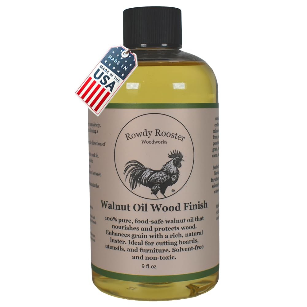 Refined Walnut Oil for Wooden Kitchen Items and More – Premium Wood Finish, C…