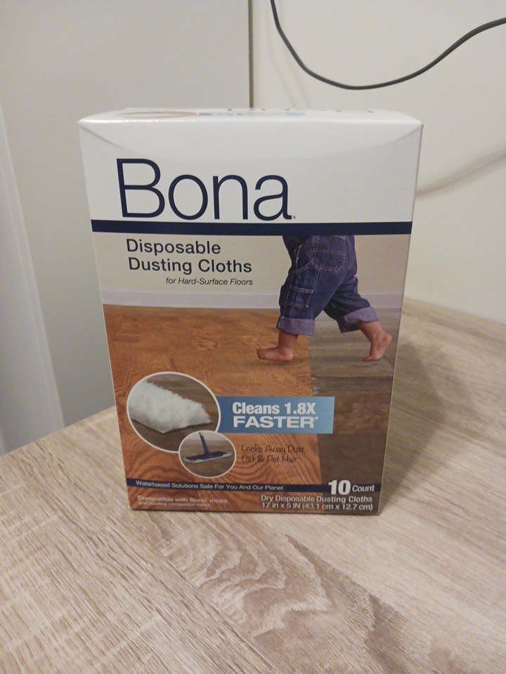 Bona Hard Surface Floor Disposable Dry Dusting Pads NEW (10-Pack) Sealed Box