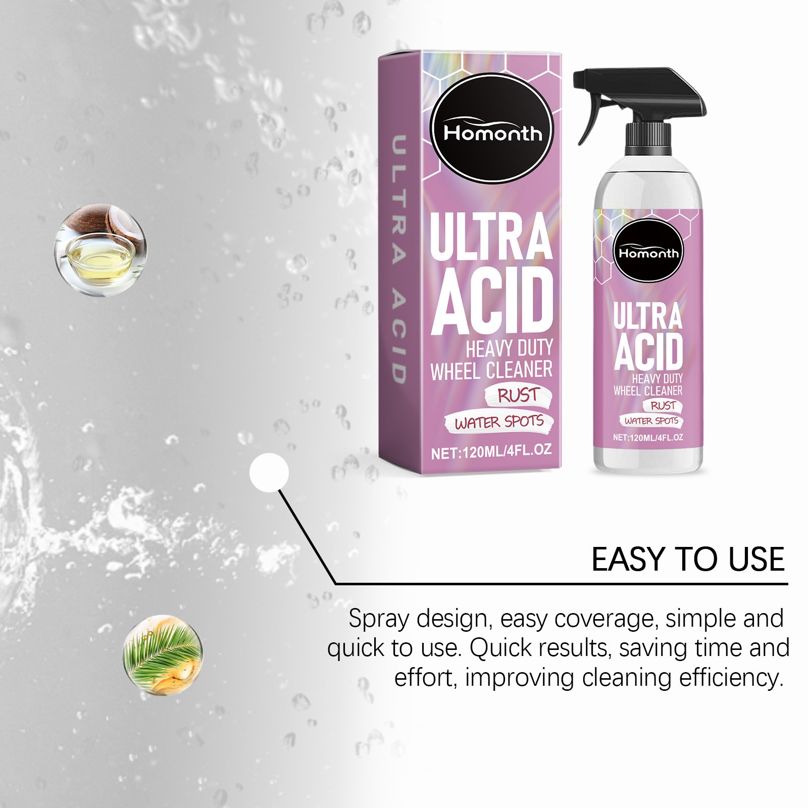 Mad Acid- Glass Cleaner, Heavy-Duty Wheel Cleaner, Water Spot Remover for Cars