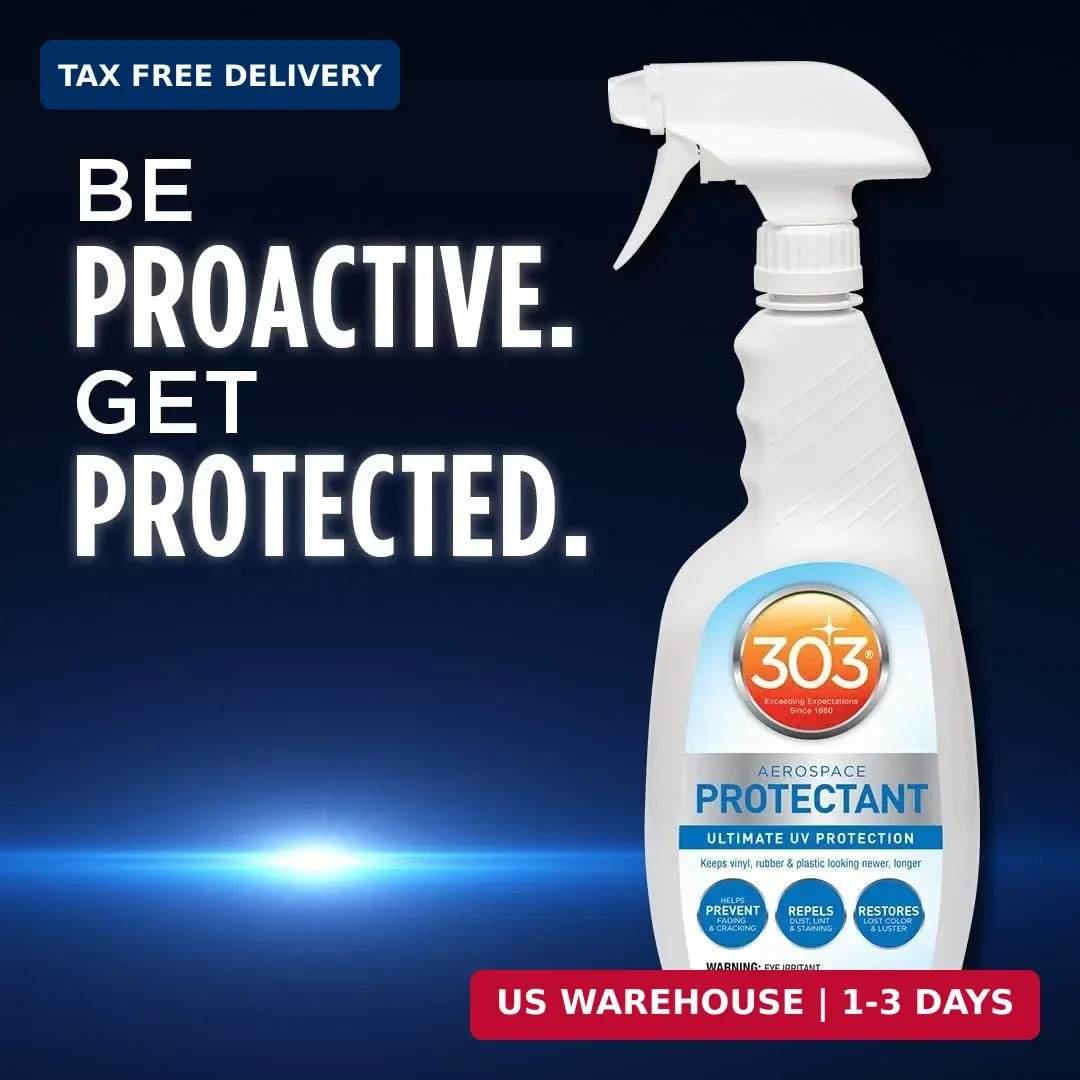 303 Aerospace Protectant for Vinyl, Plastic & Rubber, 32 oz | Provides UV protec