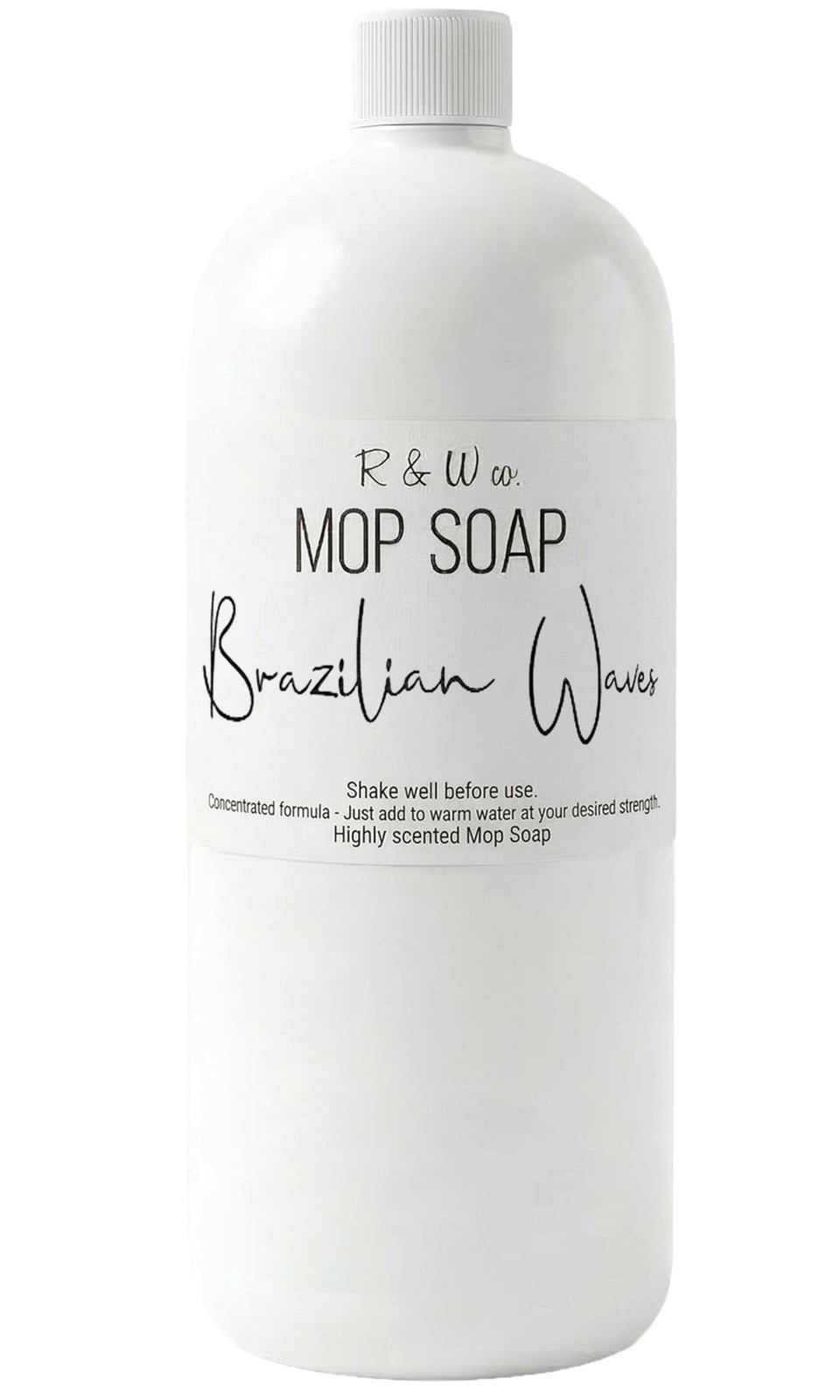 Premium 32 oz Mop Soap – Brazilian Waves Scented, Non-Toxic Floor Cleaner, Strea