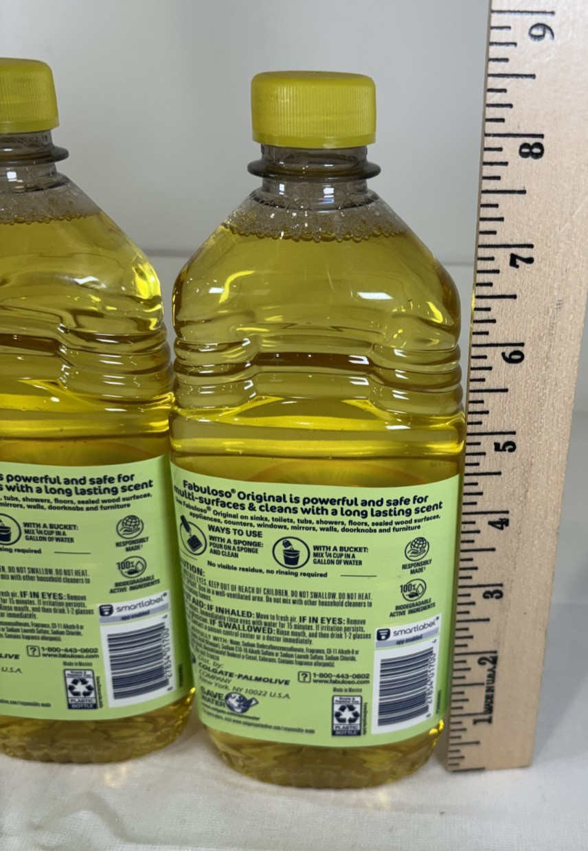 LOT – 4 Bottles Fabuloso VINEGAR APPLE All Purpose Cleaner 16.9 oz Ea Bottle NEW