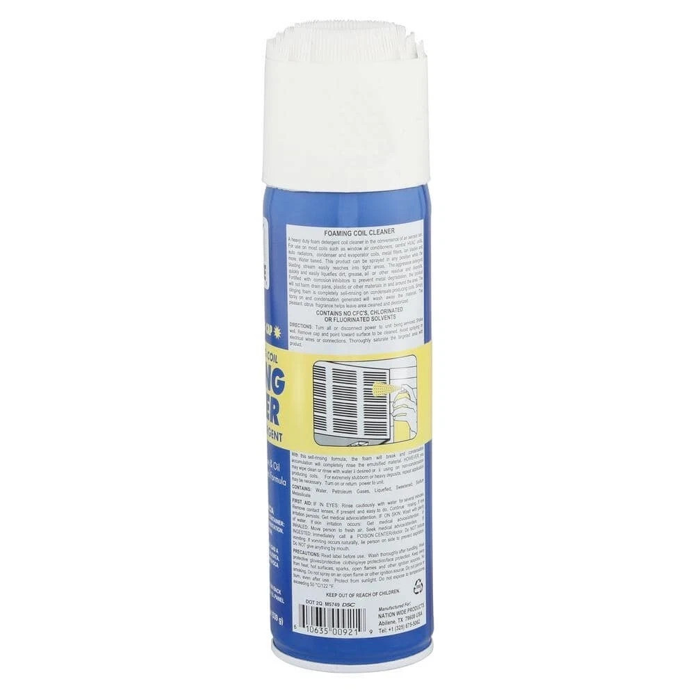 Air Conditioner Foaming Coil Cleaner | Frost King Foam Ounce Condenser Sprayer