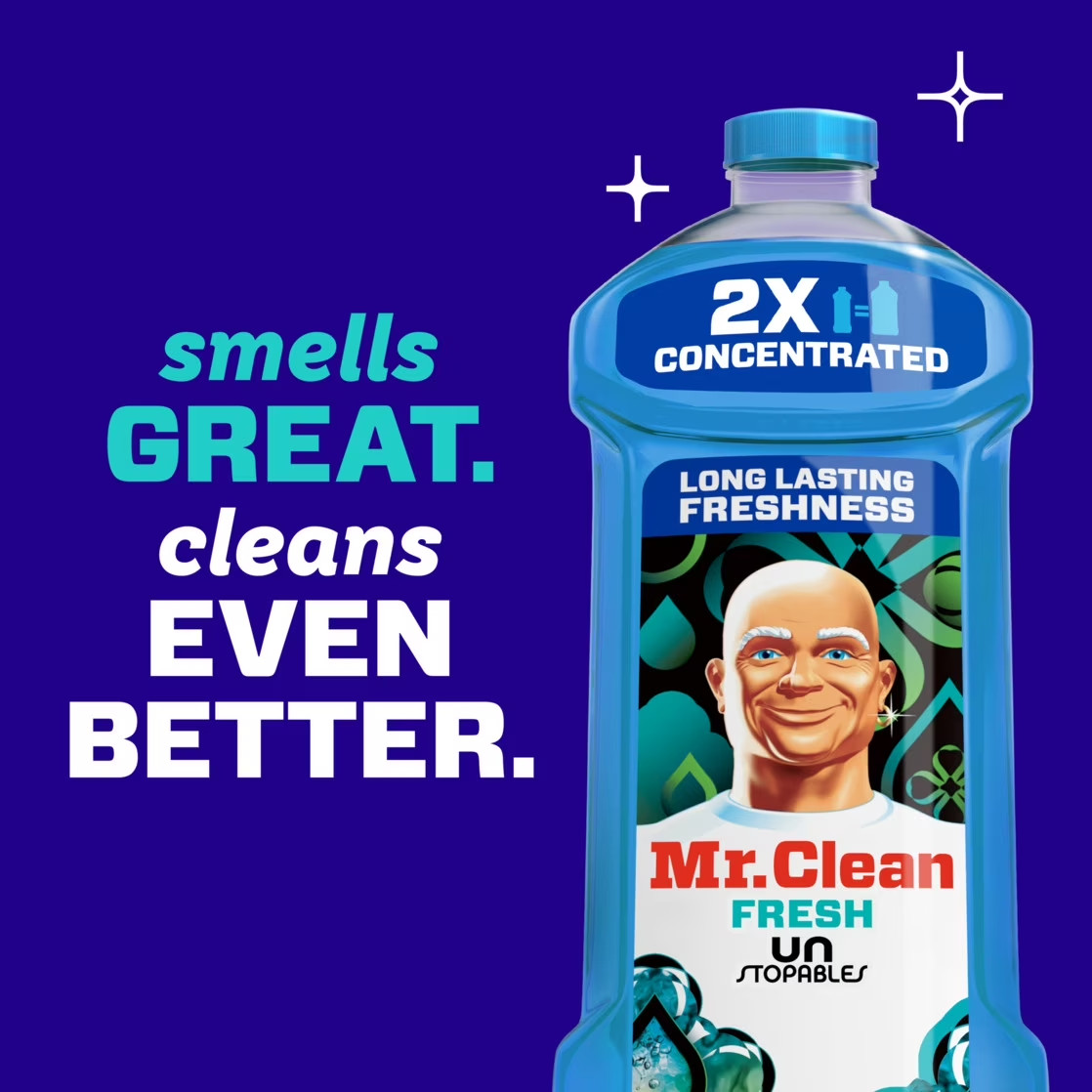 Mr. Clean 2X All Purpose Multi Surface Cleaner Unstopables Fresh 41 fl oz