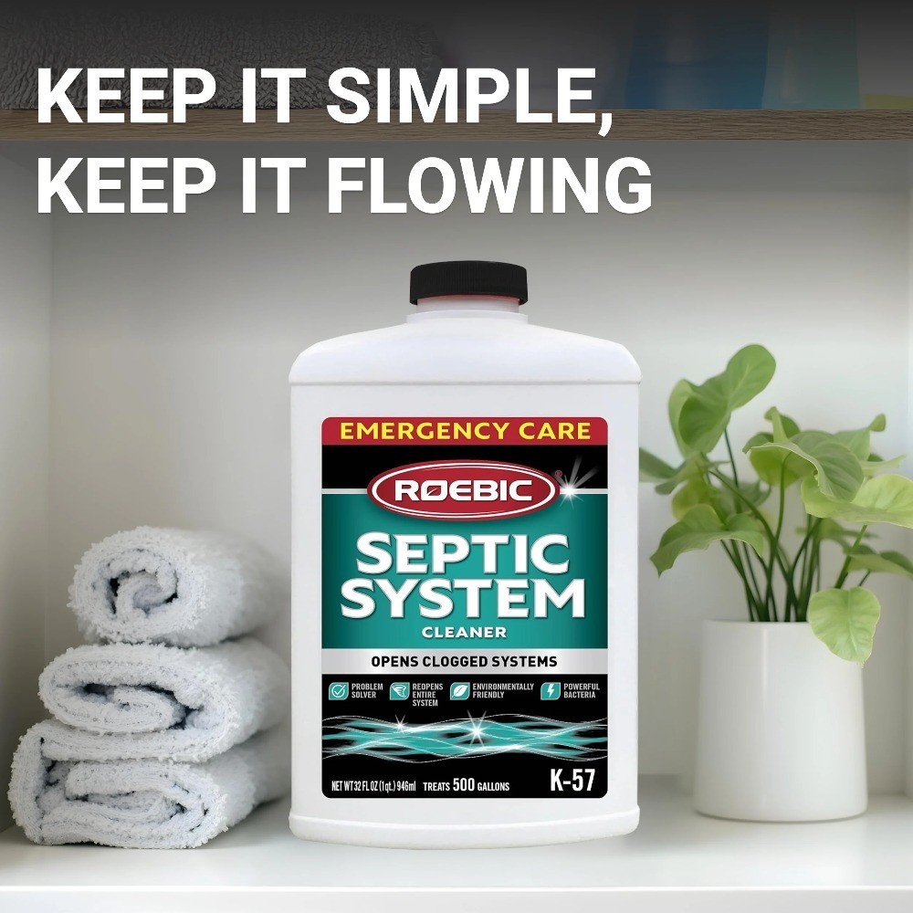Liquid Septic Tank Drain Cleaner with Enzymes Safe for Toilet Pipes