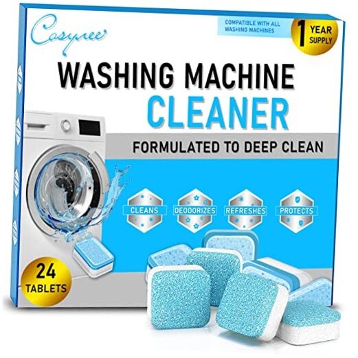 24 Washer Cleaners – Deep Cleans & Deodorizes All Washers, Removes Grime Tablet