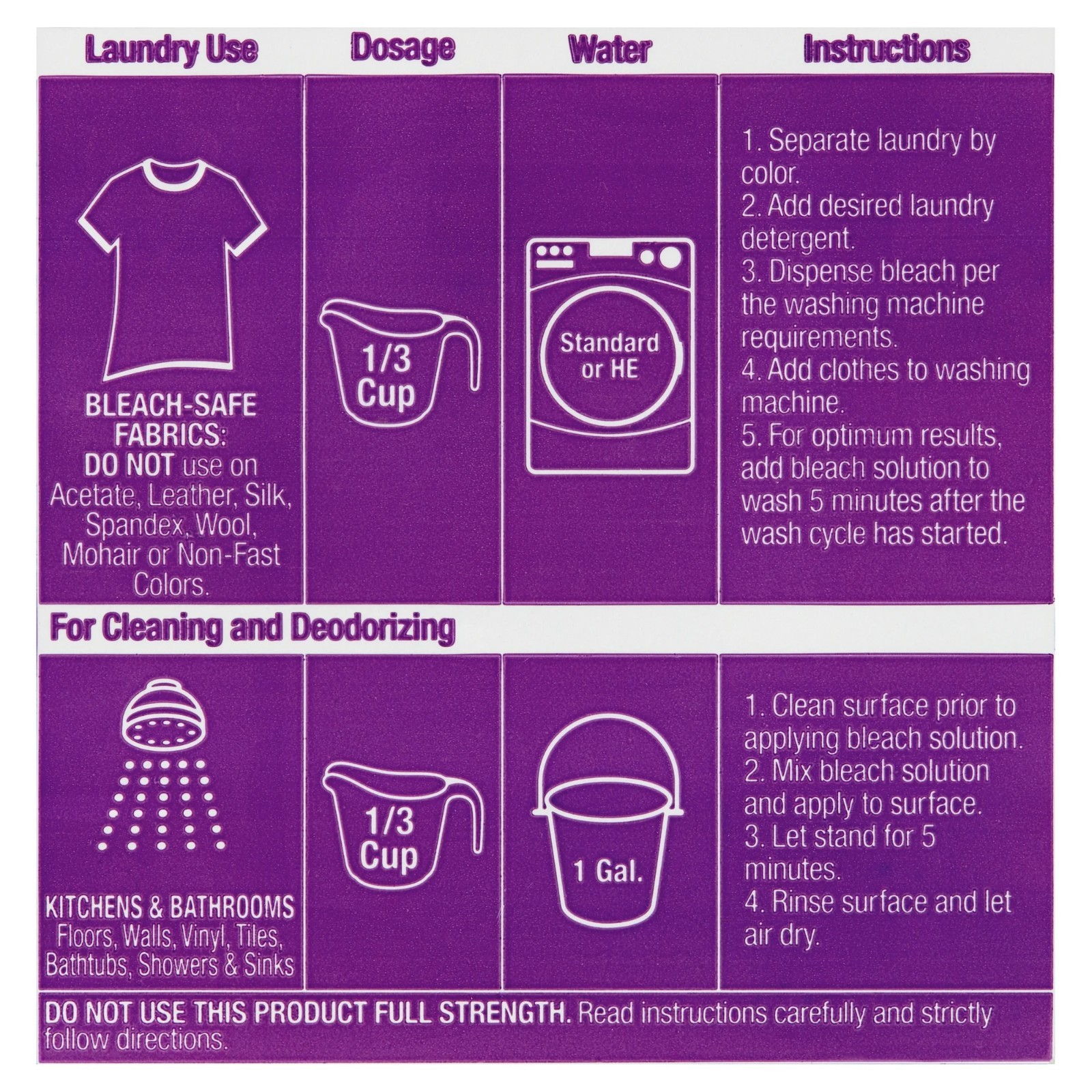 (3 pack) Great Value Low Splash Bleach, Lavender Scent, 81 fl oz