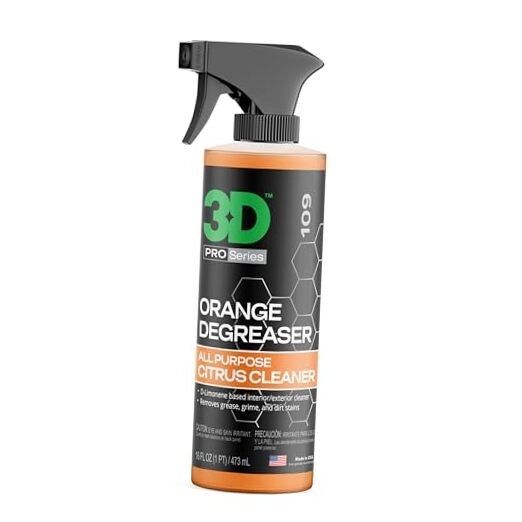 Orange Degreaser – Citrus-Based Car Cleaner for Oil, 16 Fl Oz (Pack of 1)