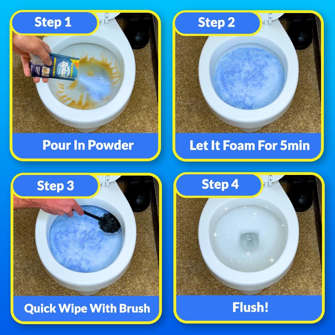 Toilet Cleaner – Self Activating Cleaning Powder for Toilet Bowl Cleaning